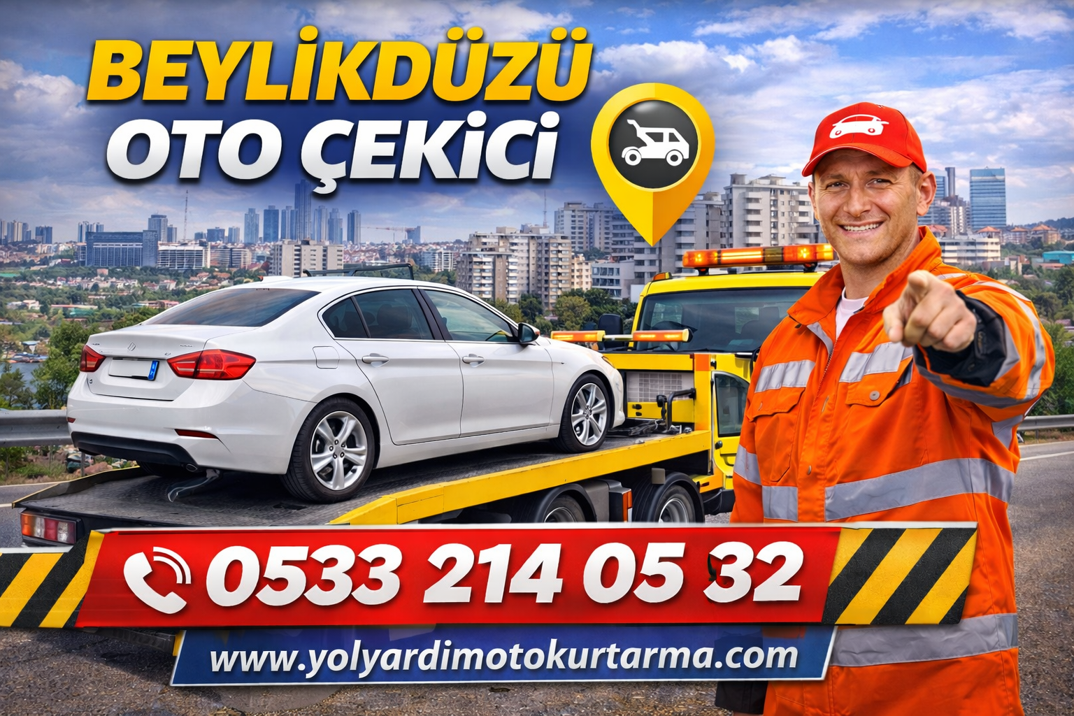 Beylikdüzü oto çekici ve 7/24 yol yardım hizmeti