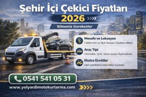 Şehir içi çekici fiyatları 2026